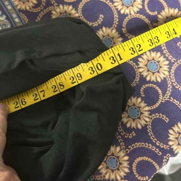 Women’s Infinity Scarf Black Semi Sheer Viscose/Poly Blend Drapes Beautifully - Picture 4 of 6